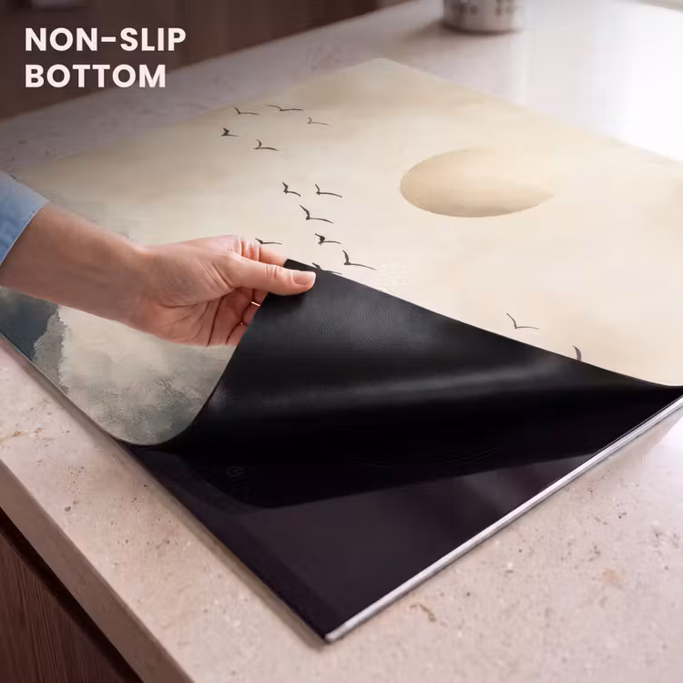 Induction hob protector - Landscape - Japandi - bird — 5