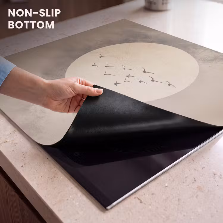 Induction hob protector - Bird - Beige - Japandi — 5