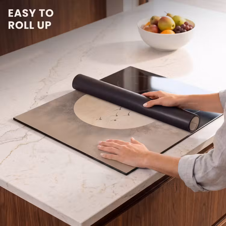 Induction hob protector - Bird - Beige - Japandi — 6