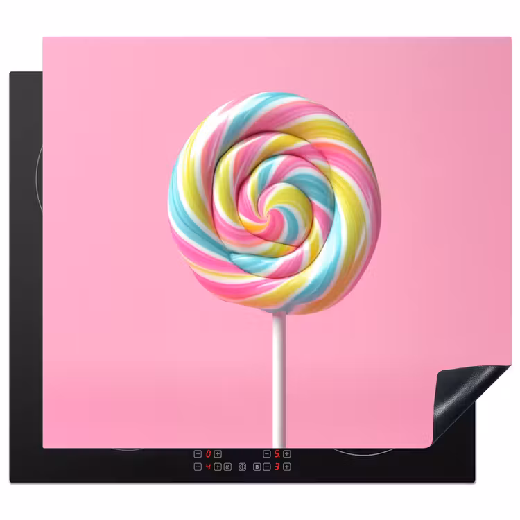 Induction hob protector - Lollipop - Pink - Candy - Sweet — 1