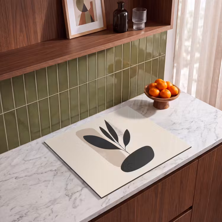 Induction hob protector - Plant - Beige - Japandi — 4