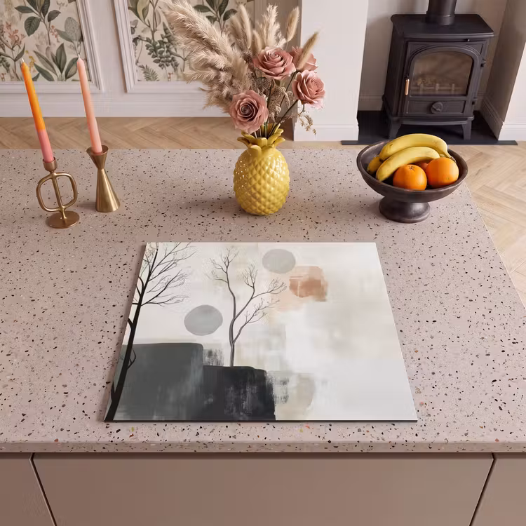 Induction hob protector - Wabi sabi - Beige - Plant — 3