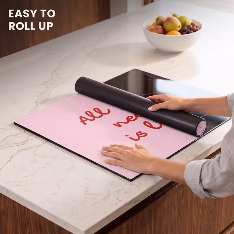 Induction hob protector - Text - Pink - Love - Heart — 6