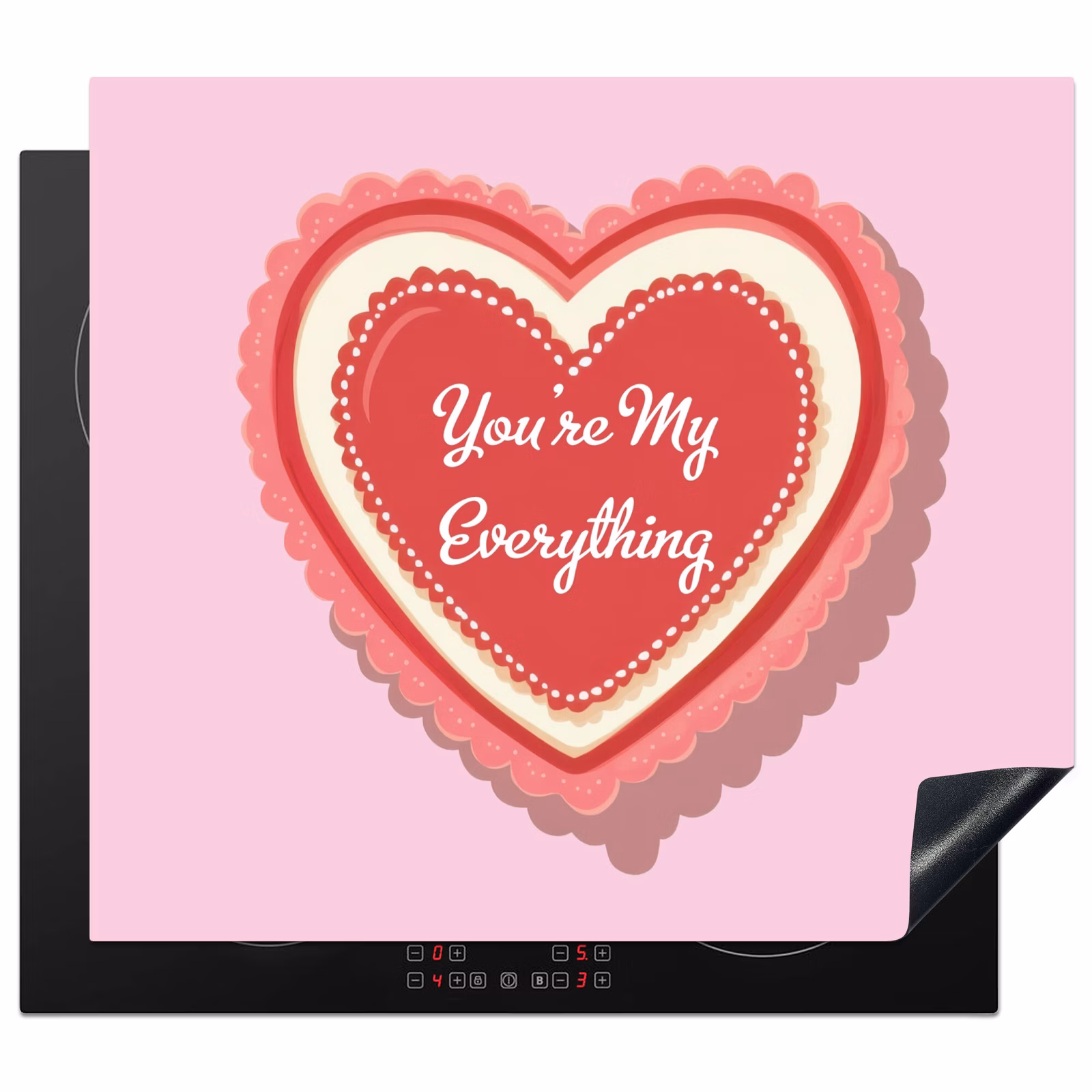 Induction hob protector - Love - Heart - Valentine — 1