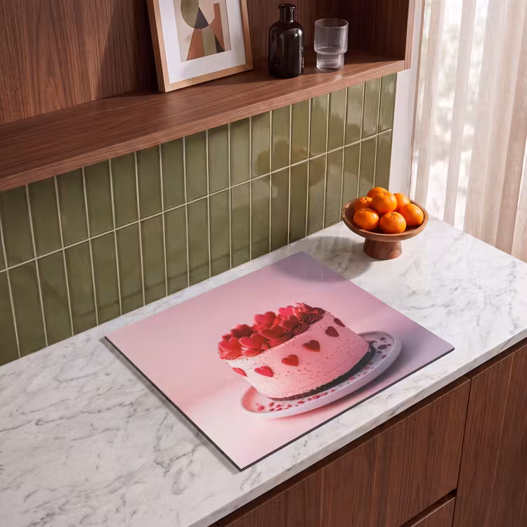 Induction hob protector - Cake - Heart - Pink — 4