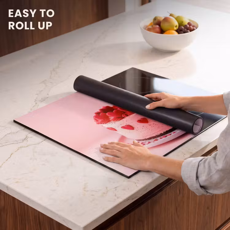 Induction hob protector - Cake - Heart - Pink — 6