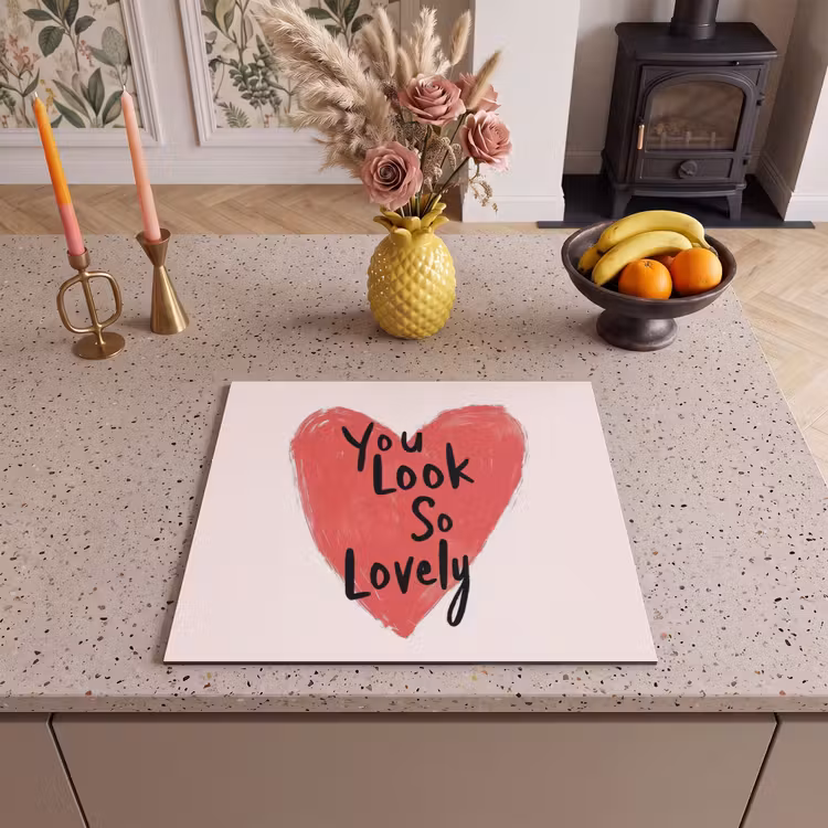 Induction hob protector - Heart - Red - Valentine — 3