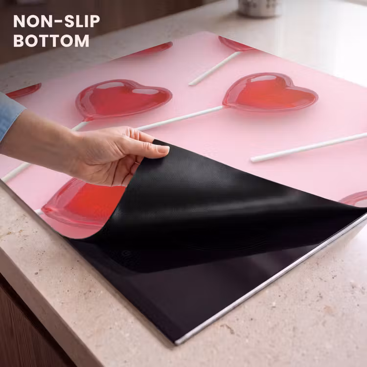 Induction hob protector - Lollipops - Hearts - Pink — 5