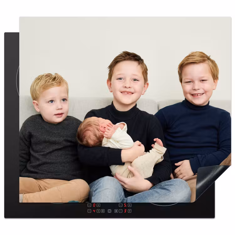 Induction hob protector with photo — 1
