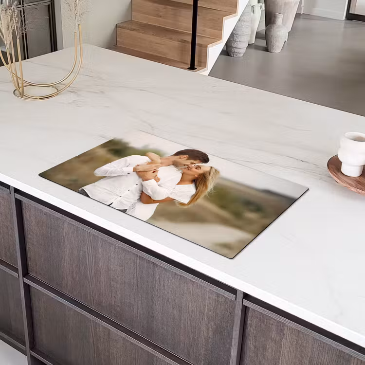Induction hob protector with photo — 2