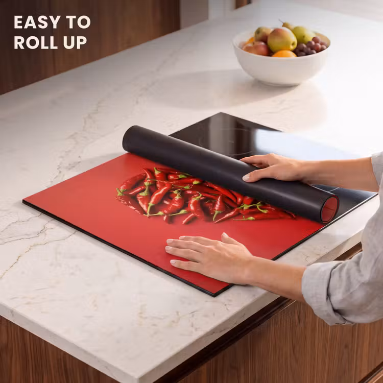 Induction hob protector - Peppers - Red - Heart — 6
