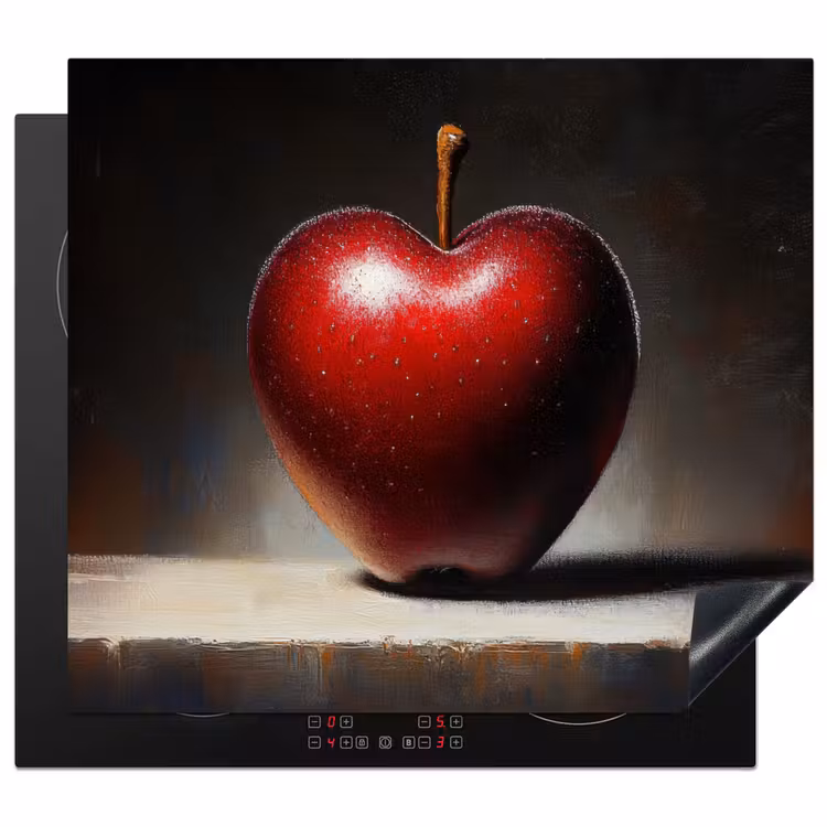 Induction hob protector - Apple - Heart - Red — 1