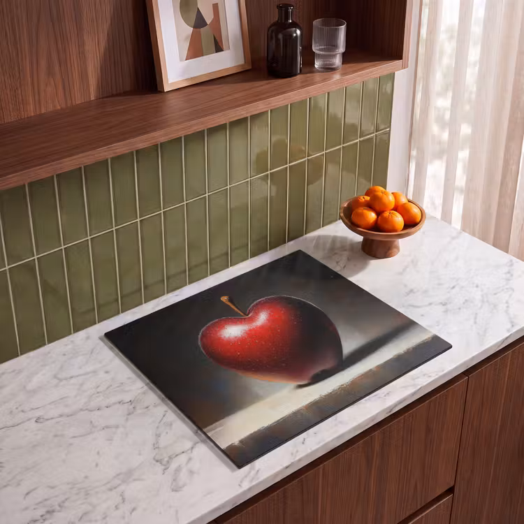 Induction hob protector - Apple - Heart - Red — 4