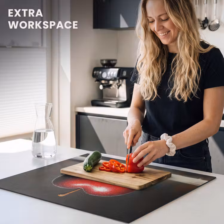 Induction hob protector - Apple - Heart - Red — 7