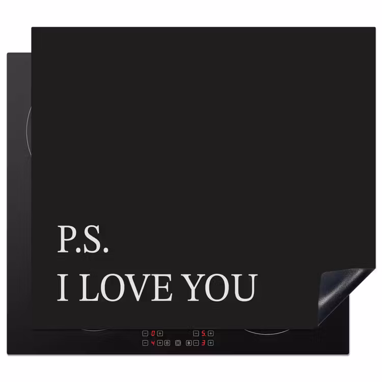 Induction hob protector - Black - Minimalist - Valentine — 1