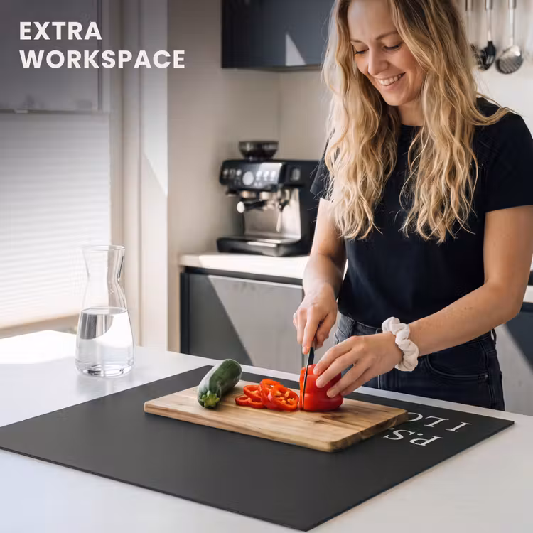 Induction hob protector - Black - Minimalist - Valentine — 7