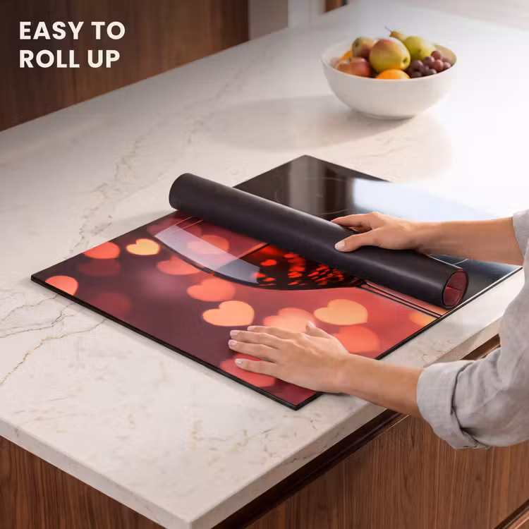 Induction hob protector - Red - Wine - Hearts — 6