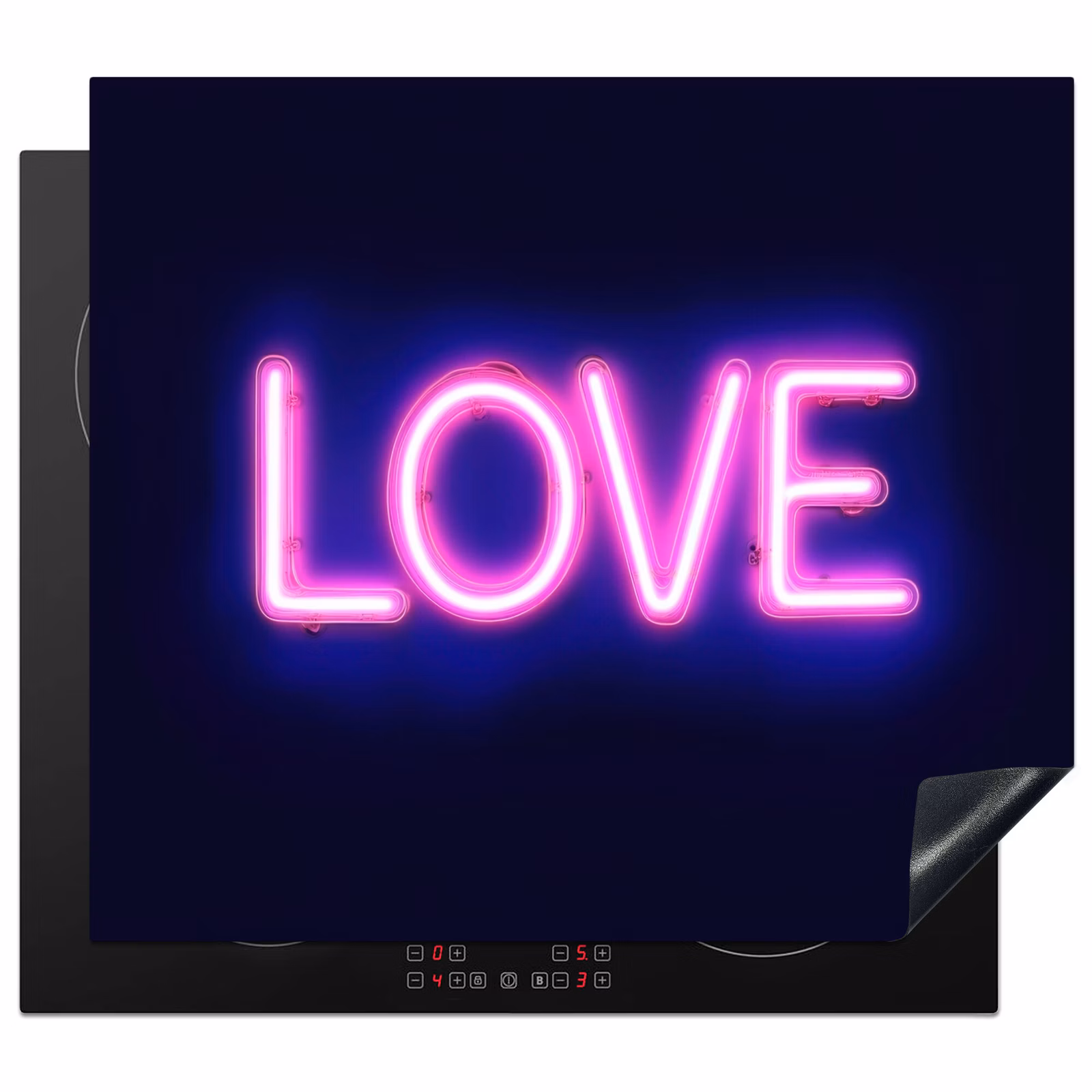 Induction hob protector - Neon - Love - Valentine — 1