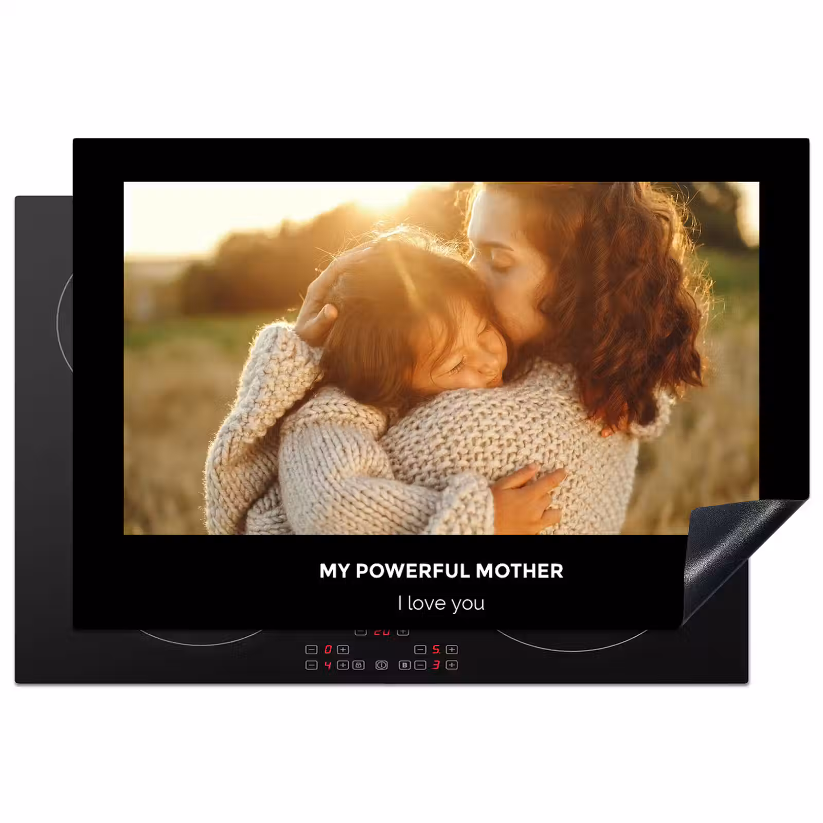 Induction hob protector – Your own photo and text — 1