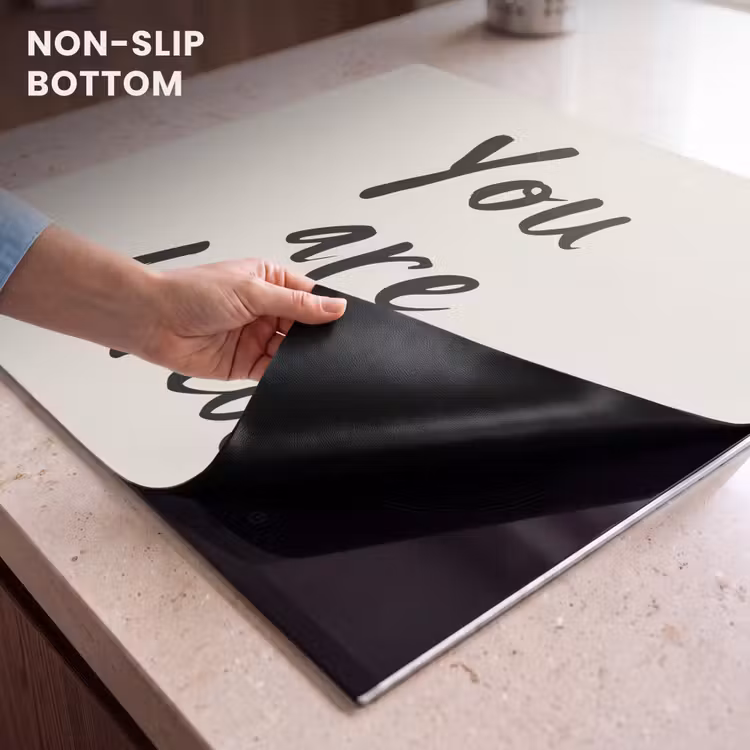 Induction hob protector - Minimalist - Beige - Love — 5