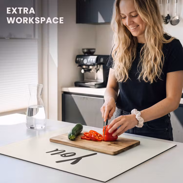 Induction hob protector - Minimalist - Beige - Love — 7