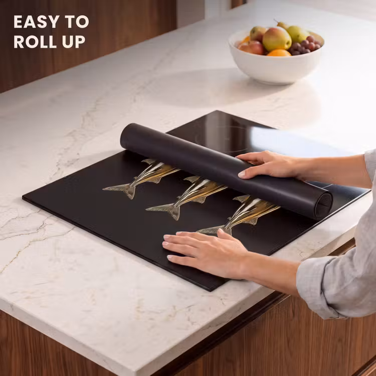 Induction hob protector - Pisces - Gold - Black — 6
