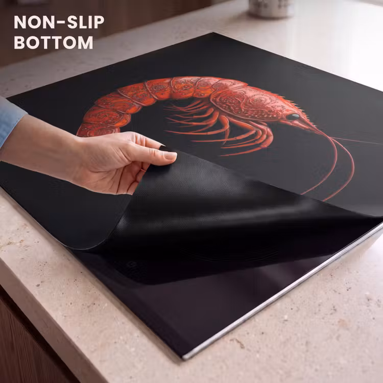 Induction hob protector - Shrimp - Red - Animals — 5