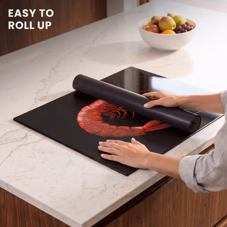 Induction hob protector - Shrimp - Red - Animals — 6