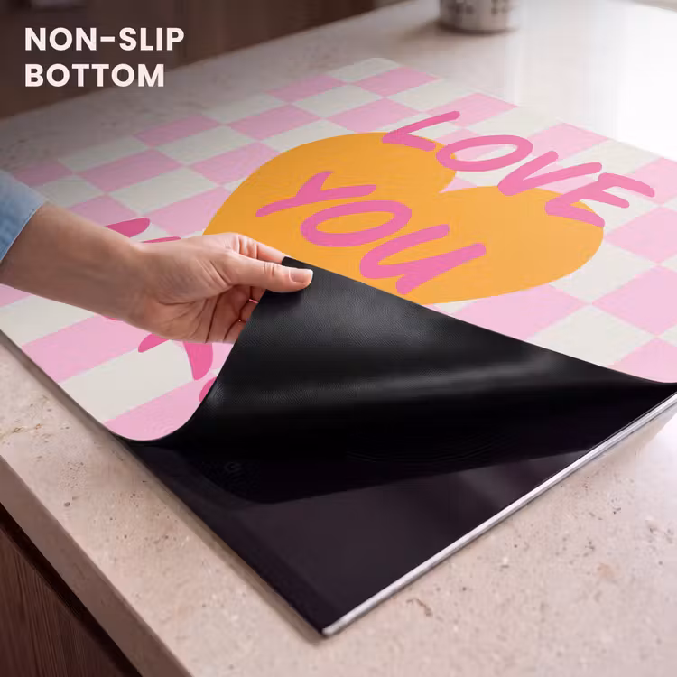 Induction hob protector - Valentine - Love - Pink - Orange — 5