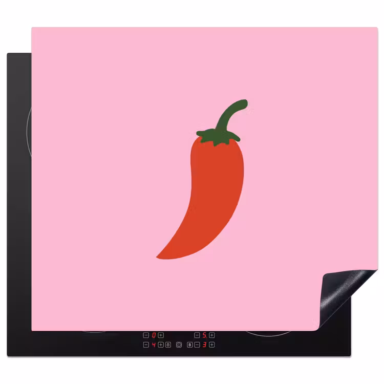 Induction hob protector - Pepper - Red - Illustration — 1