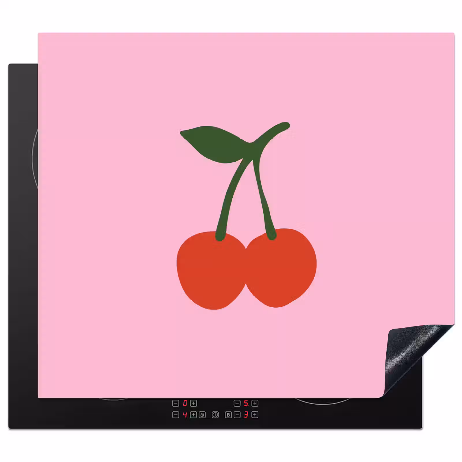 Induction hob protector - Cherry - Pink - Illustration — 1