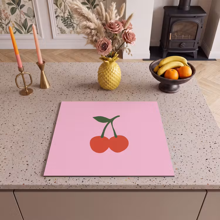 Induction hob protector - Cherry - Pink - Illustration — 3