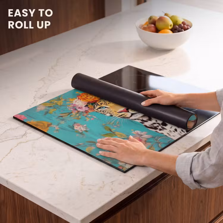 Induction hob protector - Leopard - Flowers - Crown — 6