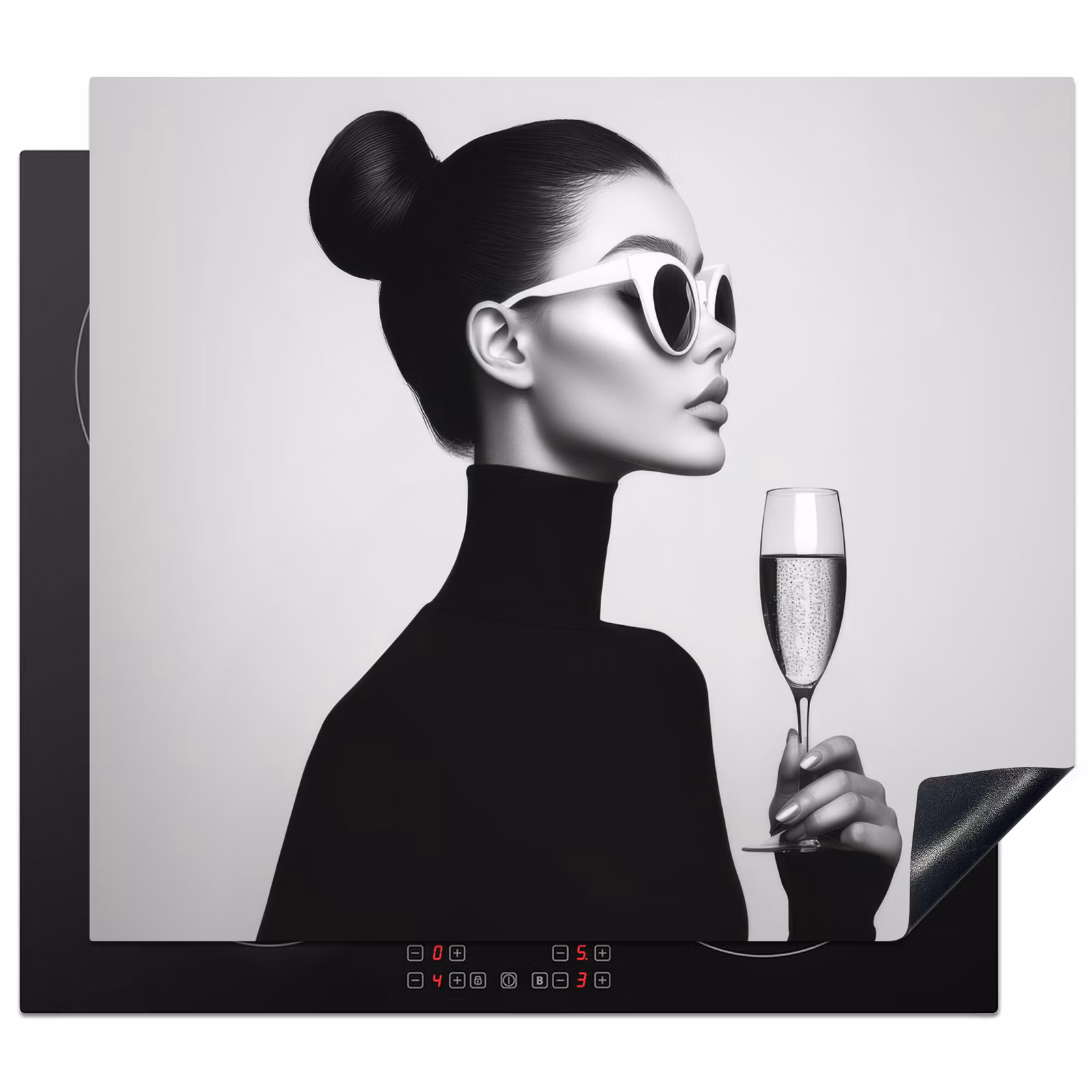Induction hob protector - Woman - Champagne - Modern — 1