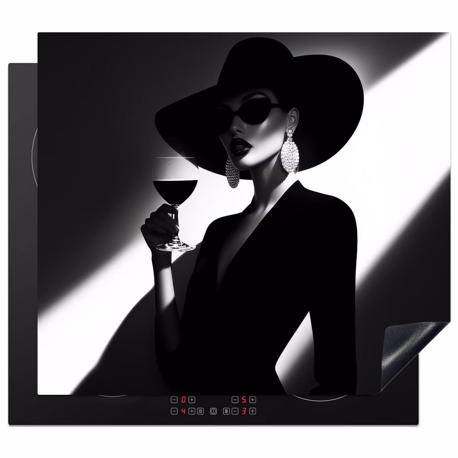 Induction hob protector - Woman - Wine - Chic — 1