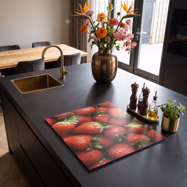 Induction hob protector - Strawberry - Fruit - Red — 2
