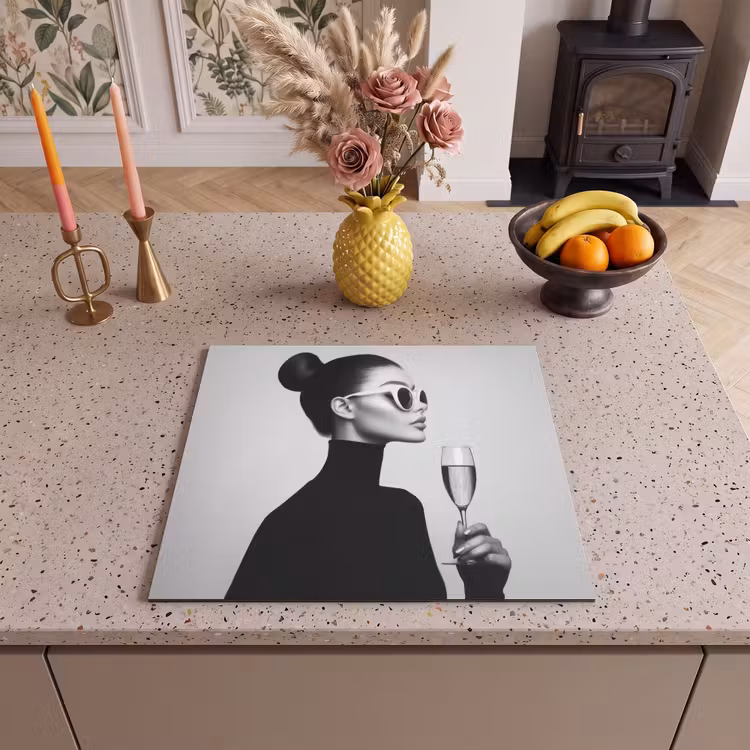 Induction hob protector - Woman - Champagne - Modern — 3