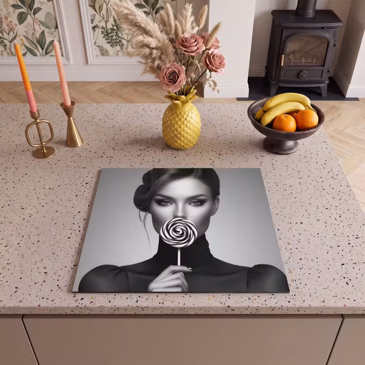 Induction hob protector - Woman - Lolly - Black — 3