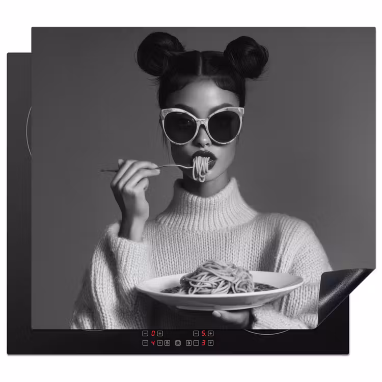 Induction hob protector - Woman - Pasta - Sunglasses — 1