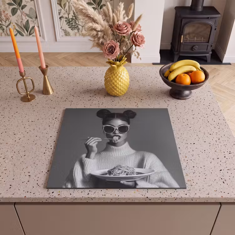 Induction hob protector - Woman - Pasta - Sunglasses — 3