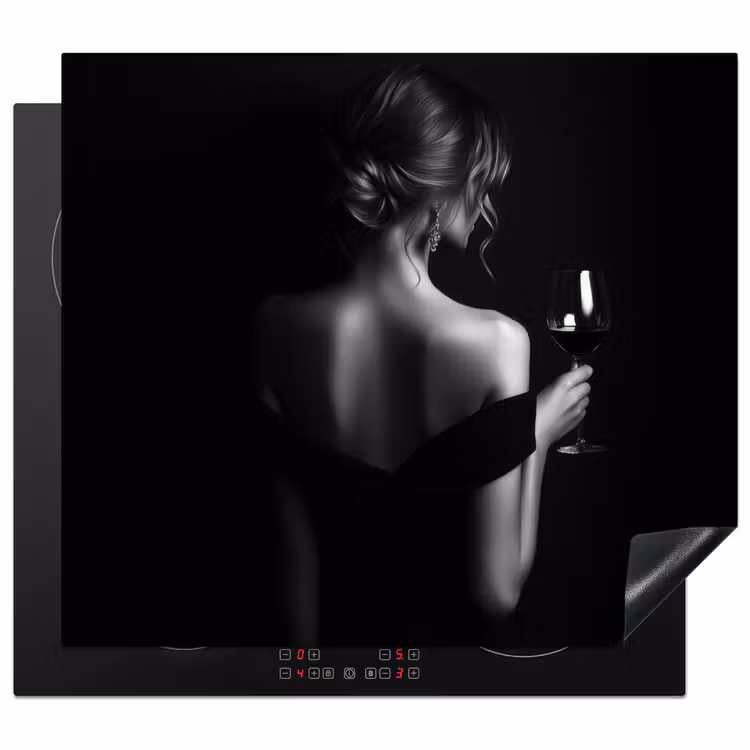 Induction hob protector - Woman - Wine - Dress — 1