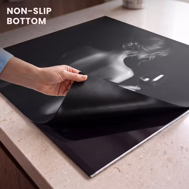 Induction hob protector - Woman - Wine - Dress — 5