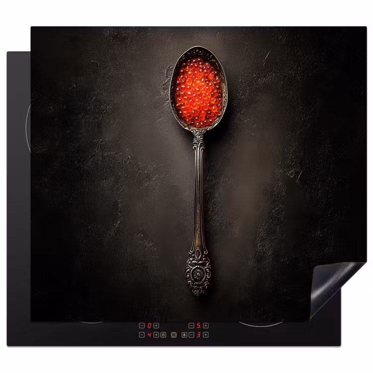 Induction hob protector - Black - Spoon - Caviar — 1