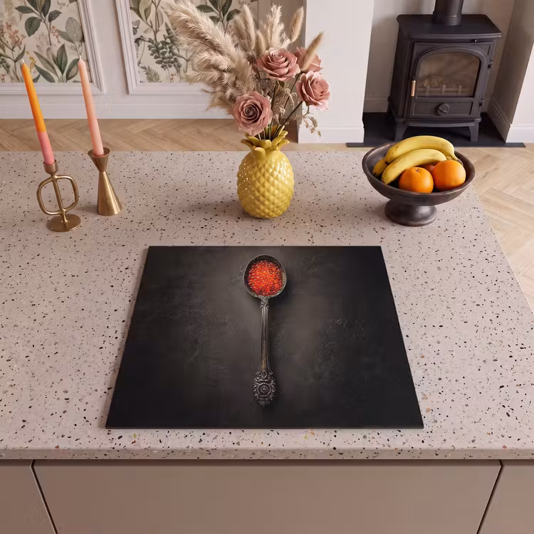 Induction hob protector - Black - Spoon - Caviar — 3