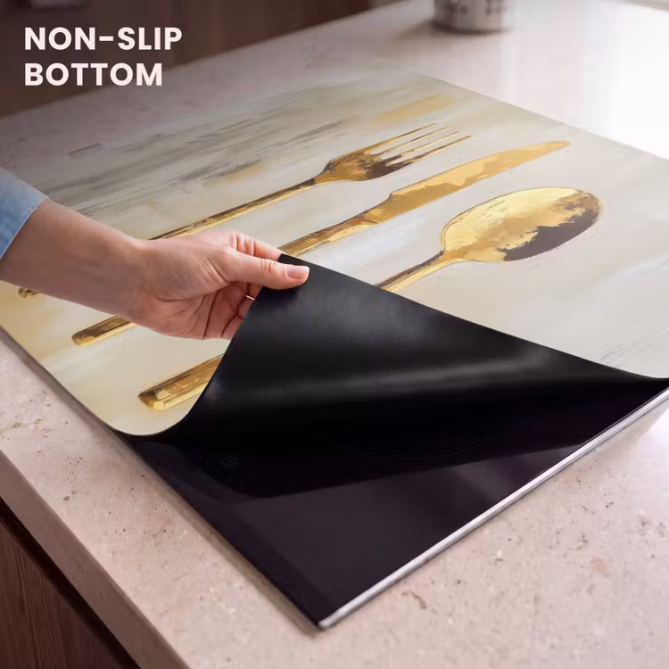 Induction hob protector - Paint - Gold - Cutlery — 5