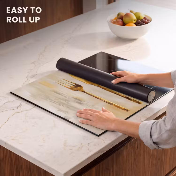 Induction hob protector - Paint - Gold - Cutlery — 6