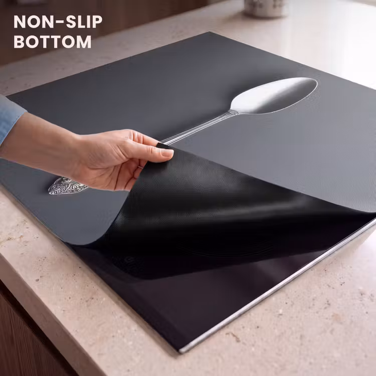 Induction hob protector - Silver - Metal - Spoon — 5