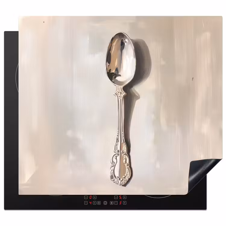 Induction hob protector - Spoon - Paint - Silver — 1
