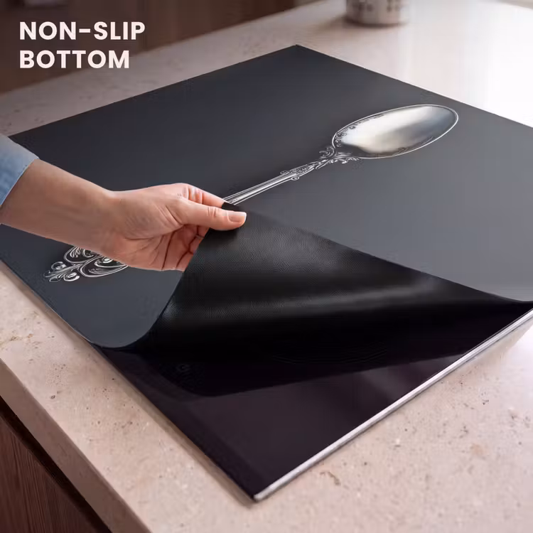 Induction hob protector - Spoon - Silver - Metal — 5