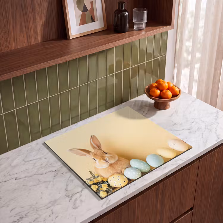 Induction hob cover - Eggs - Rabbit - Pastel shades — 4